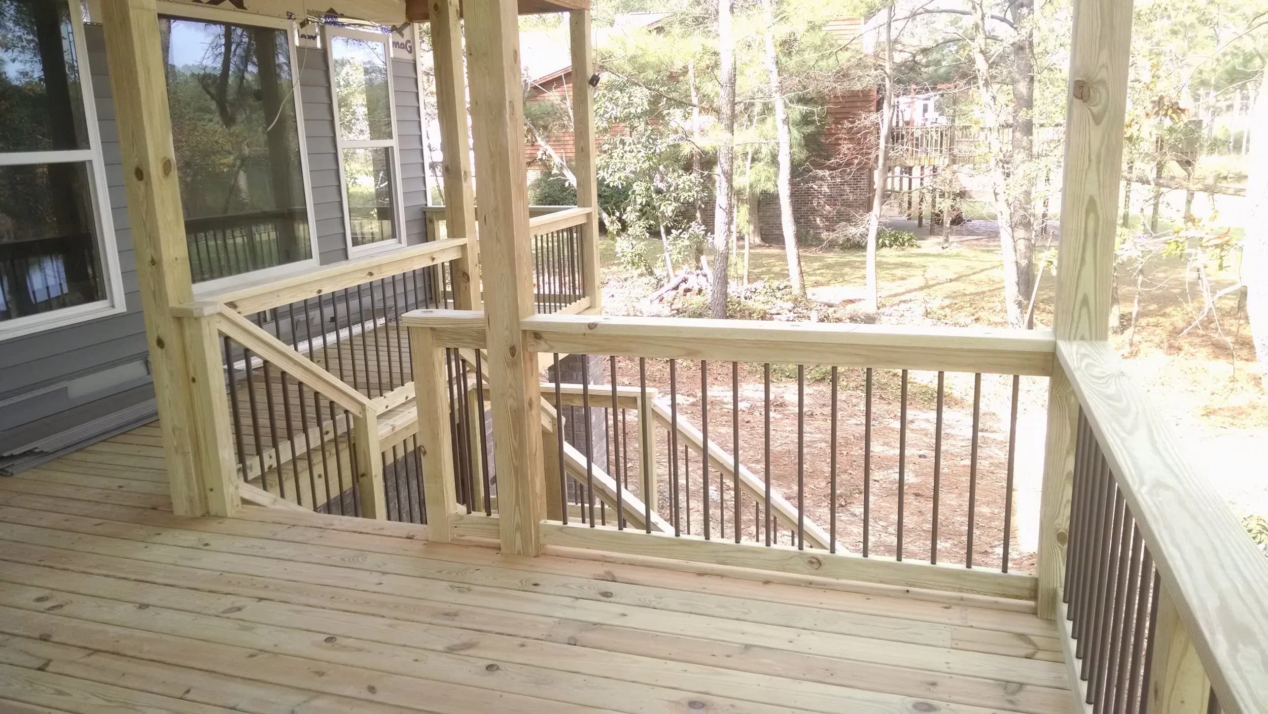 Custom outdoor deck project Goldsboro Pikeville NC